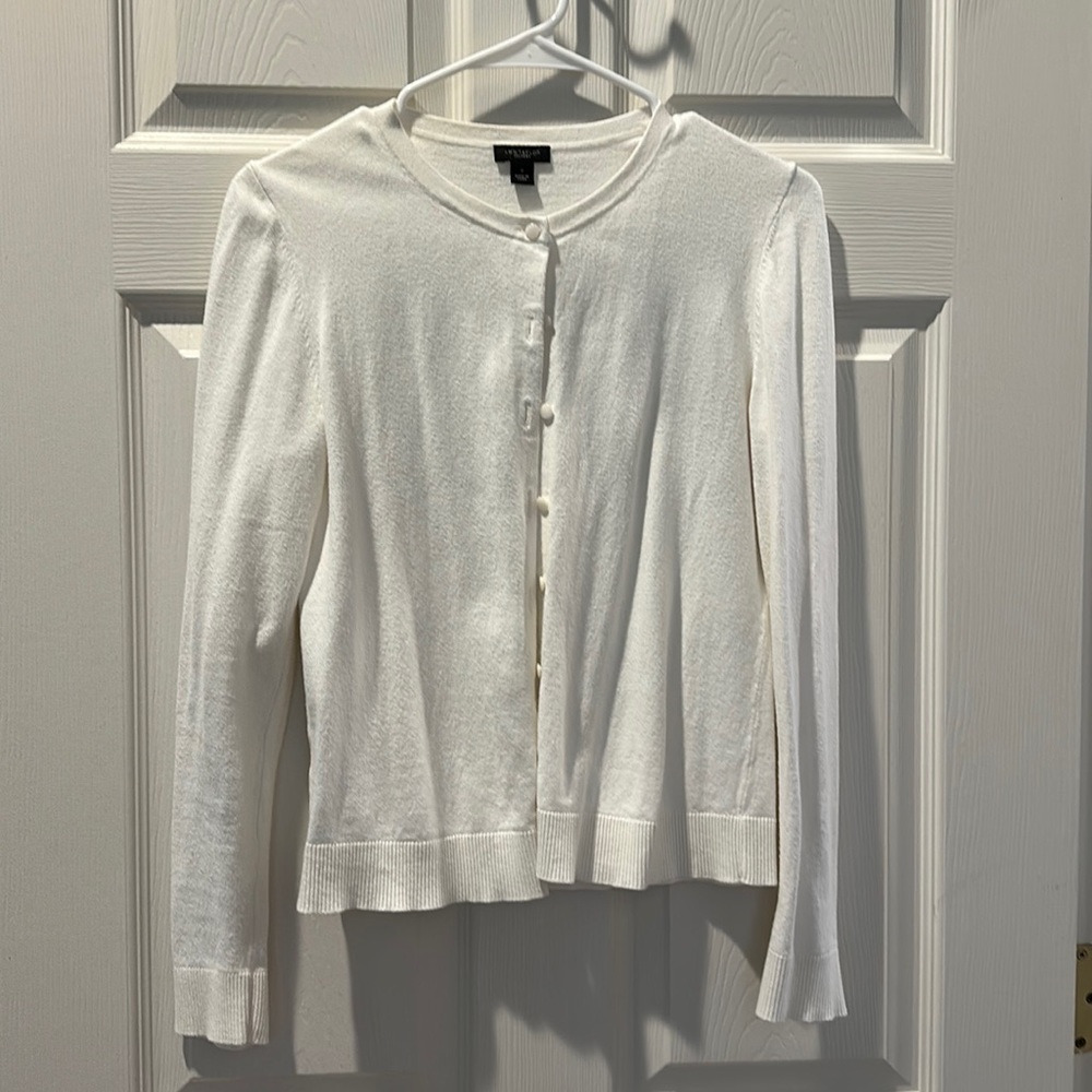 Ann Taylor factory white cardigan